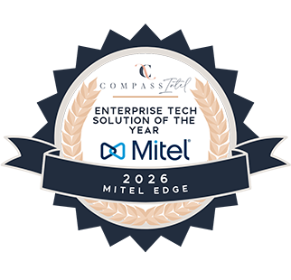 Compass Intel Awards 2026 badge Mitel Edge